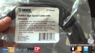 CablingPluscom HDMI 14 High Speed Cable with Ethernet HD [upl. by Kcirted]