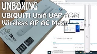 UNBOXING  UBIQUITI Unifi UAPACM Wireless AP AC Mesh [upl. by Apeed]