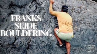 FRANKS SLIDE… Canadas Bouldering PlayGround [upl. by Annawat572]