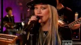 Hilary Duff  Fly  Live  Aol Sessions [upl. by Towrey]