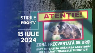 Știrile PRO TV  15 Iulie 2024 [upl. by Lehctim970]