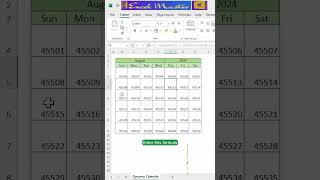 How to create dynamic calendar in excel  how to create calendar in excel 2024 [upl. by Arivle]