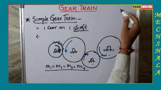 Gear train  simple  compound  reverted with numerical [upl. by Dressler211]