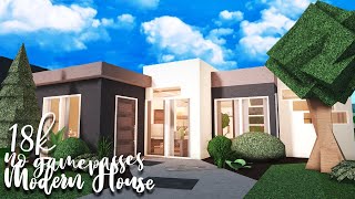 18k No Gamepasses Modern House  Bloxburg  Speedbuild  mxsqru [upl. by Ahel]