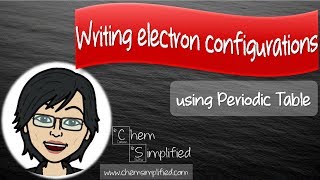 How To write electron configuration using periodic table  Dr K [upl. by Asa]