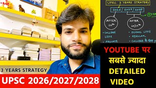 UPSC 2026 Strategy 🔥 3 Year Strategy for UPSC  UPSC 3 Year Study Plan upsc2025 ias2025 [upl. by Rothenberg]