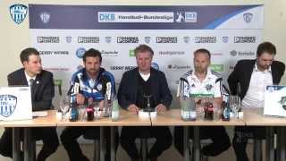 23052015 TBV Lemgo gg TSV HannoverBurgdorf  Pressekonferenz [upl. by Armington]