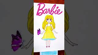 which your favorite barbie dress 👗😍💗art barbie craft artofhonor [upl. by Georgia]