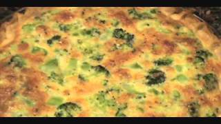 BROCCOLI AND CHEDDAR CHEESE QUICHE  QUICHE RECIPE [upl. by Irrab]