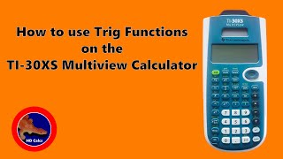 How to use Trigonometry functions on the TI30XS Multiview calculator [upl. by Anyr]