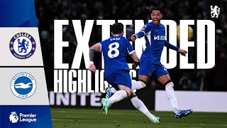 Chelsea 32 Brighton  Highlights  EXTENDED  Premier League 202324 [upl. by Ahsiak]