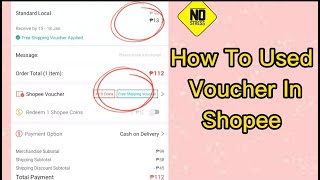 How To Apply Your Voucher On Shopee in a right Way  Basic Tutorial 2022 [upl. by Mannes182]