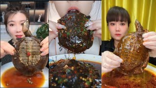 ASMR Chinese Food Mukbang Eating Spicy Turtle  Satisfying ASMR Crispy Crunch amp Savory Bites food [upl. by Ahseik]