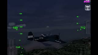 Rortos Historical Landings F4U Free Flight 222 [upl. by Ipoillak]