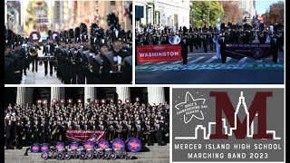 MIHS Marching Band Macys Parade 2023  NBC Feed marchingband mercerislandhighschool views [upl. by Yetsirhc]