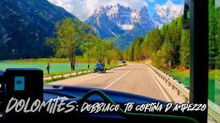 DOLOMITES DE DOBBIACO PARA CORTINA D AMPEZZO DE AUTOCARRO [upl. by Berrie96]