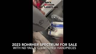 2023 Rohrer Spectrum MultiPlatform System w Nd Yag amp QSwitched Laser For Sale [upl. by Marcoux]