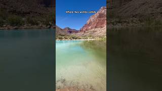 The Little Colorado River confluence into the main Colorado River [upl. by Anividul249]