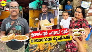 EP 35 രാജസ്ഥാനി ഫുഡ്‌ Udaipur Food Tour  Rajasthani Food  Papad Masala Rabdi Egg World [upl. by Pazit75]