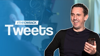 Gary Neville Reacts To His Funniest Ever Tweets  ThrowbackTweets [upl. by Tnilk]