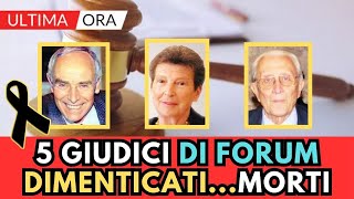 5 GIUDICI del Programma TELEVISIVO Forum MORTI Rete 4 [upl. by Gavan]