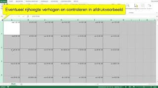 1 Excel Eenvoudige Kalender Maken  Maand per blad  Unieke datum [upl. by Washburn]