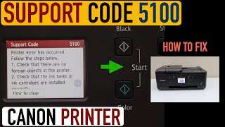 Canon Support Code 5100  How To Fix [upl. by Sema]