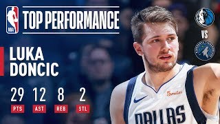 Luka Doncic Stuffs The Stat Sheet In Minnesota  January 11 2019 [upl. by Mosora]