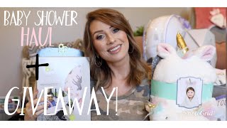 BABY SHOWER HAUL  FUN BABY SHOWER IDEAS  GIVEAWAY [upl. by Colas]