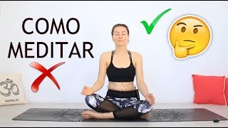 Cómo meditar correctamente Mejor postura para meditar Consejos Elena Malova [upl. by Novello816]