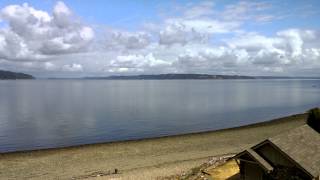 View from Saltars Point Beach in Steilacoom WA in 4K [upl. by Kelda]