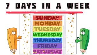 Days of the week song for kids  Days with spelling Easy learning video for kids Easybusykids [upl. by Netsyrc770]