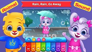 Lucas and Ruby Animal Sounds Song 1  Rain Rain go Away  RV AppStudios Games [upl. by Nhguaved]