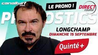 Pronostic Quinté et des courses PMU du Dimanche 15 septembre 2024 En partenariat avec GenybetTurf [upl. by Acirema320]