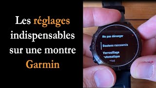 Prise en main  les réglages indispensables sur une montre GPS Garmin [upl. by Emelyne]