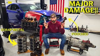 My Cheap SVT Cobra Reveals MAJOR CARNAGE Engine is Out And Its DESTROYED [upl. by Anirtac]