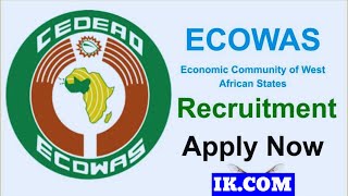 ecowas Recruitment [upl. by Nirol]