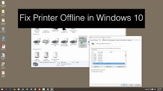 How to fix Printer Offline in Windows 10 or in Window 8 [upl. by Rog]