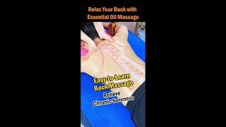 Relax Your Back with Essential Oil Massage [upl. by Oremor]