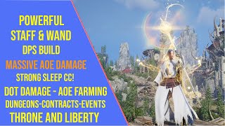 Powerful Staff and Wand DPS Build for Throne and Liberty [upl. by Konopka]