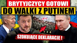 SZOKUJĄCE DEKLARACJE  BRYTYJCZYCY GOTOWI DO WALKI Z PUTINEM [upl. by Damien]