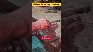 How to make 126 mm flat bar ring 💍 manuallyhandmade hardwork diy ringmaking bending ironwork [upl. by Erreip75]