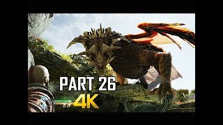 GOD OF WAR Gameplay Walkthrough Part 26  FAFNIR DRAGON 2 PS4 PRO 4K Commentary 2018 [upl. by Halyak]