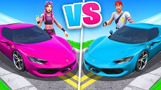 FILLE vs GARCON Voiture CHALLENGE sur FORTNITE [upl. by Ariew582]