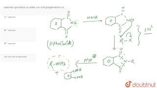 Gabriel synthesis is used for the preparation of [upl. by Zug]