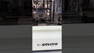 SAVOYE 1D PACKAGING AUTOMATION MACHINE AT LTT2024 ltt2024 robotics automation [upl. by Lednek]