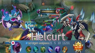 Unstoppable Helcurt with 21 kills Discover the best Helcurt build in Mobile Legends [upl. by Ninnetta]