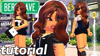 Realistic RICH MOM Tutorial amp Outfit Codes For Berry Avenue [upl. by Yendys]