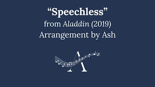 quotSpeechlessquot from Aladdin TTBB Choral Sheet Music [upl. by Kettie]