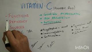 biochem of vitamin C Ascorbic acid [upl. by Trilley329]